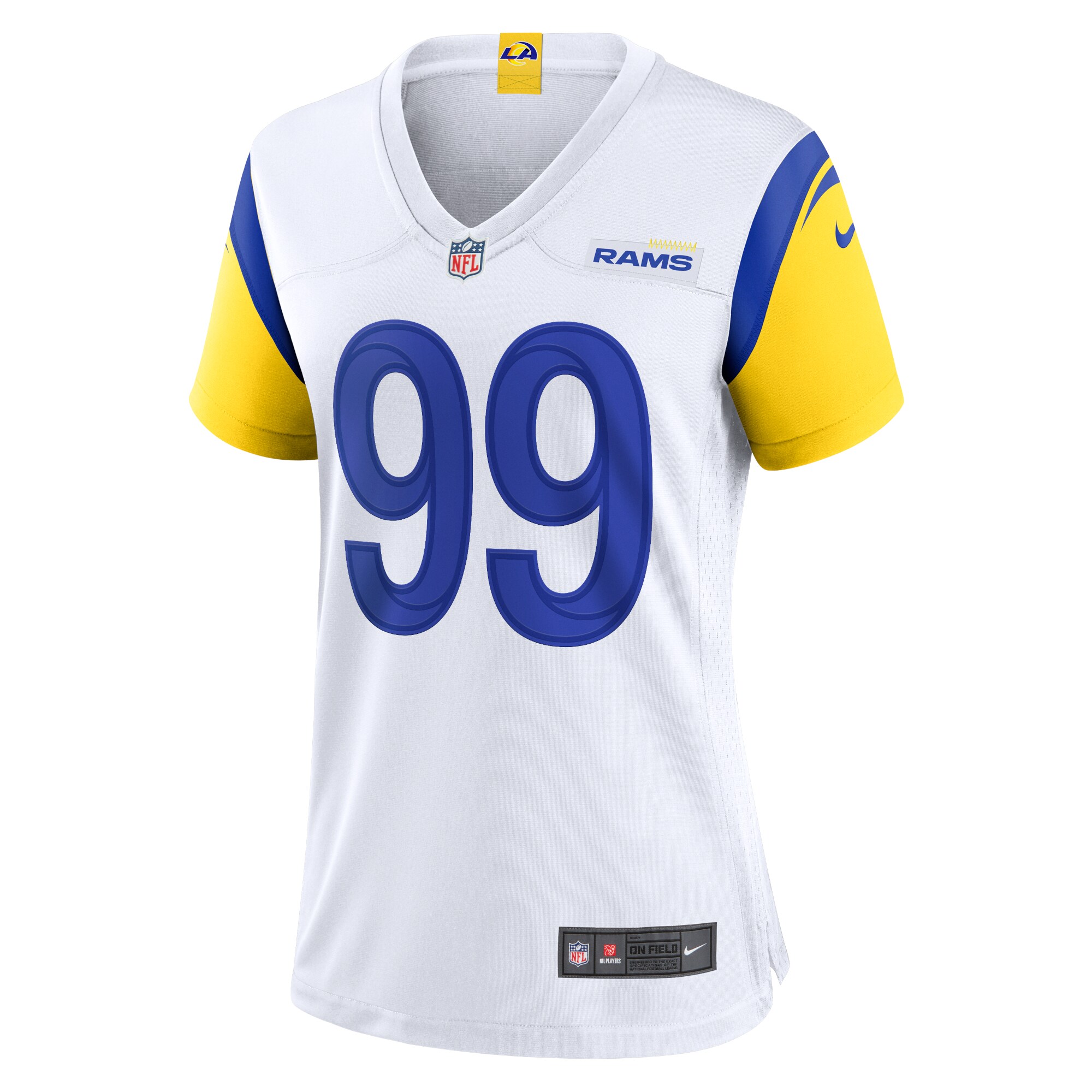 Women's Los Angeles Rams Aaron Donald White Player Jersey JS9533 nicesnker - Image 2