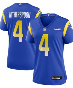 Women's Los Angeles Rams Ahkello Witherspoon Royal Team Game Jersey JS4508 nicesnker