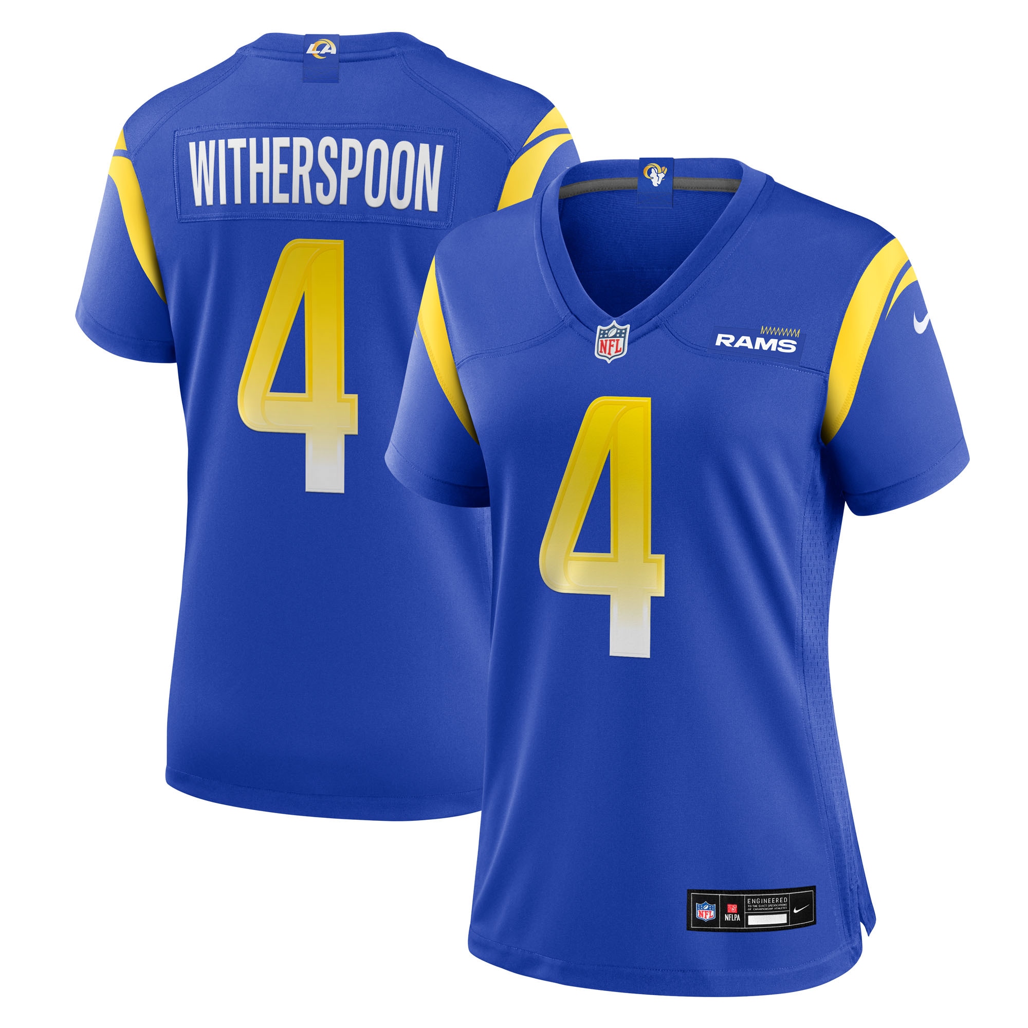 Women's Los Angeles Rams Ahkello Witherspoon Royal Team Game Jersey JS4508 nicesnker