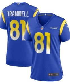 Women's Los Angeles Rams Austin Trammell Royal Game Player Jersey JS6974 nicesnker
