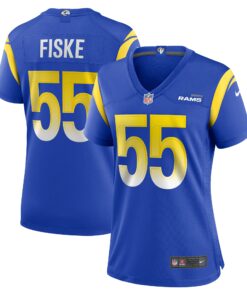 Women's Los Angeles Rams Braden Fiske Royal Game Jersey JS8431 nicesnker