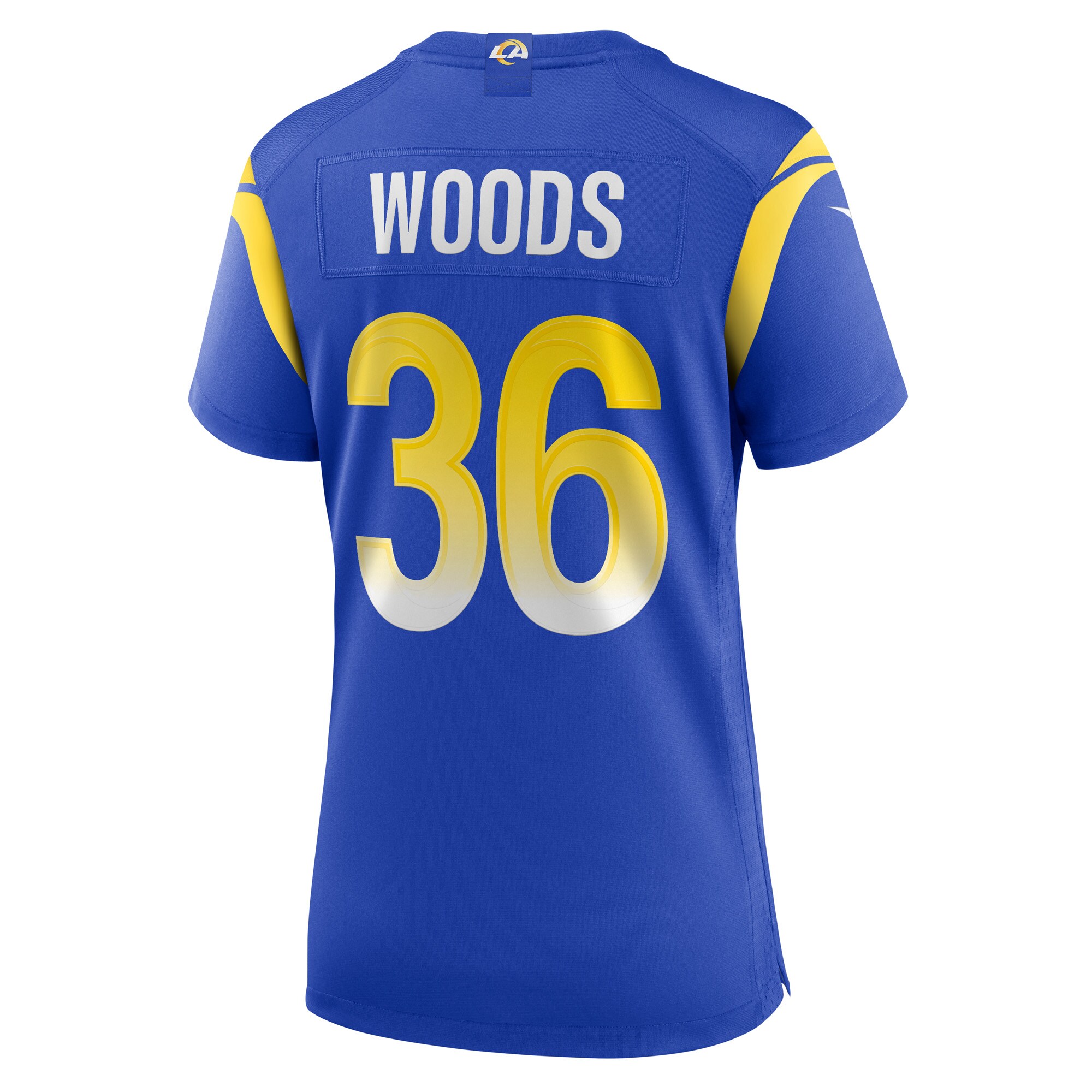 Women's Los Angeles Rams Charles Woods Royal Game Jersey JS2438 nicesnker - Image 3
