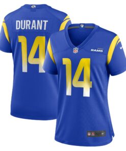 Women's Los Angeles Rams Cobie Durant Royal Game Player Jersey JS8333 nicesnker