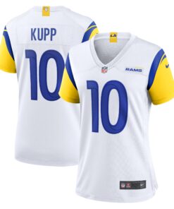 Women's Los Angeles Rams Cooper Kupp White Alternate Game Jersey JS4734 nicesnker