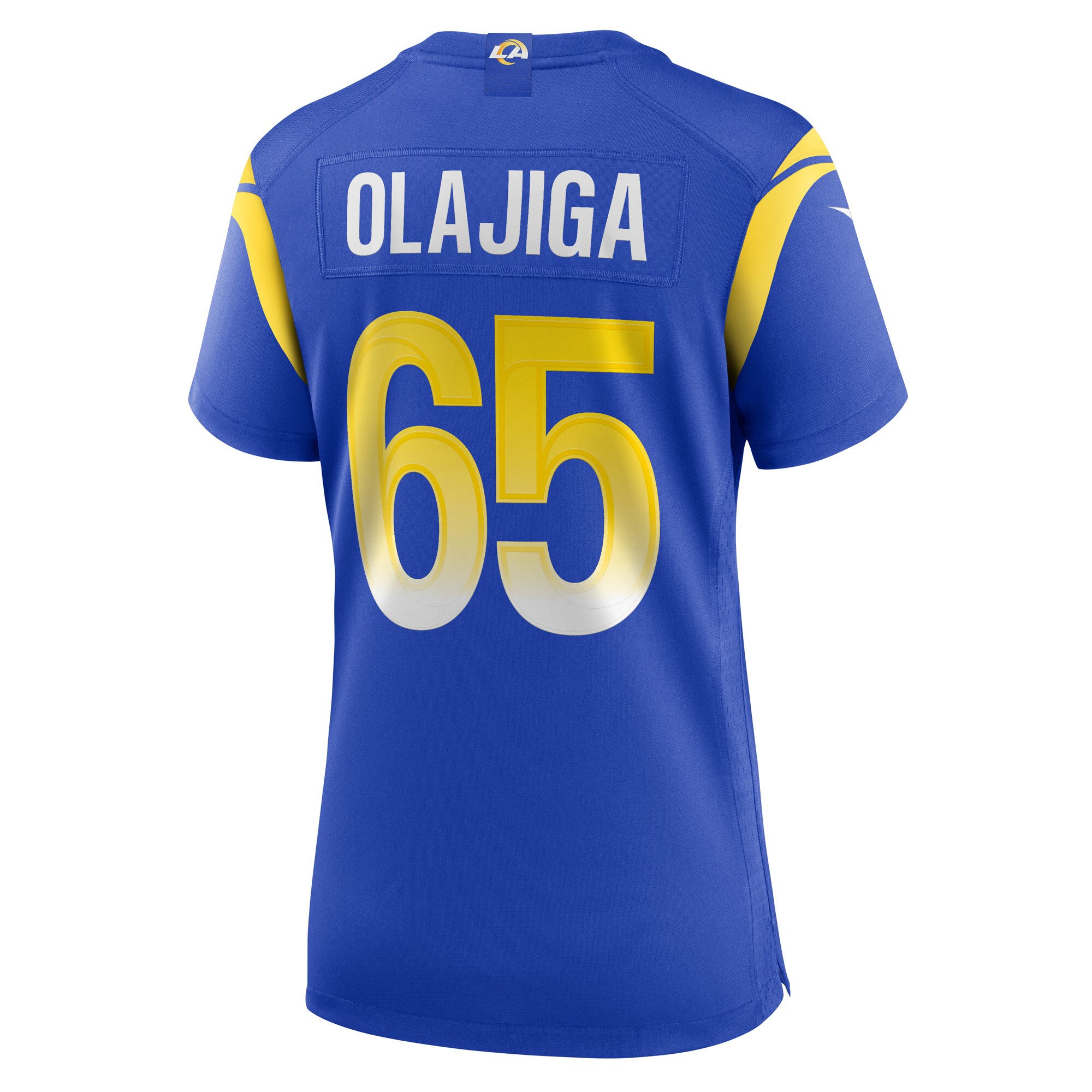 Women's Los Angeles Rams David Olajiga Royal Game Jersey JS4114 nicesnker - Image 3