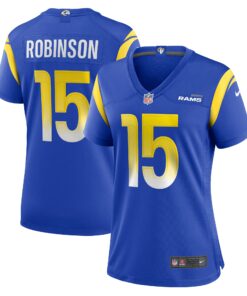 Women's Los Angeles Rams Demarcus Robinson Royal Game Jersey JS3690 nicesnker