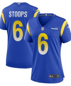 Women's Los Angeles Rams Drake Stoops Royal Game Jersey JS3213 nicesnker