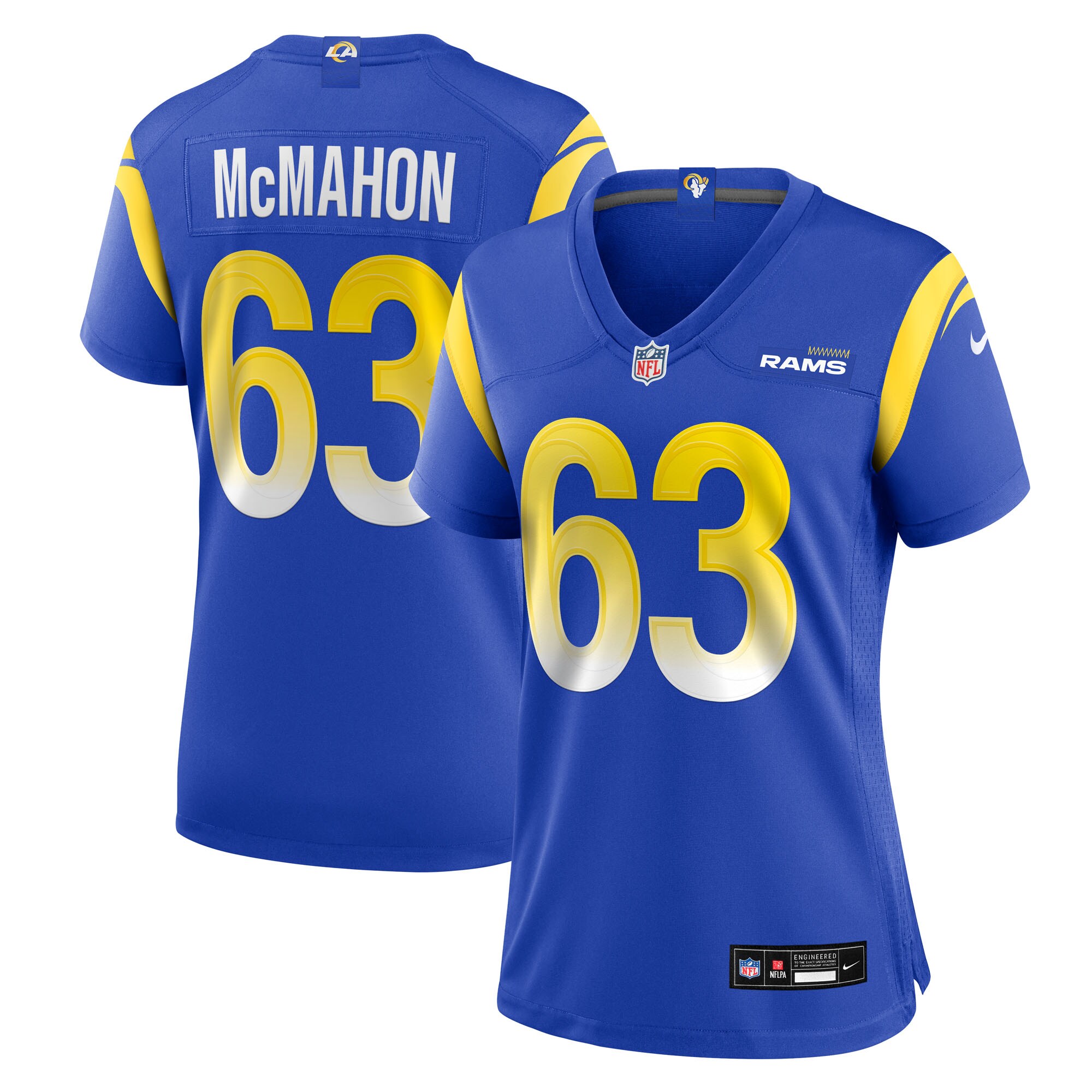 Women's Los Angeles Rams Dylan McMahon Royal Team Game Jersey JS7835 nicesnker