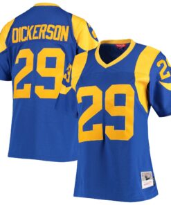 Women's Los Angeles Rams Eric Dickerson Mitchell & Ness Royal Legacy Team Jersey JS9594 nicesnker