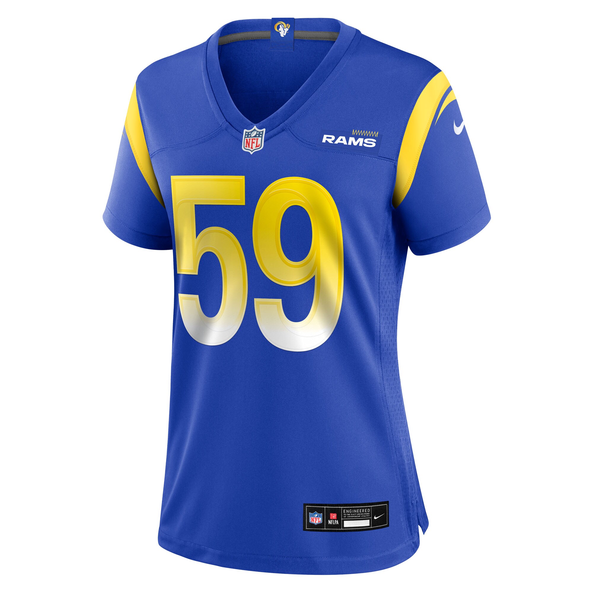 Women's Los Angeles Rams Geron Christian Royal Team Game Jersey JS9104 nicesnker - Image 2
