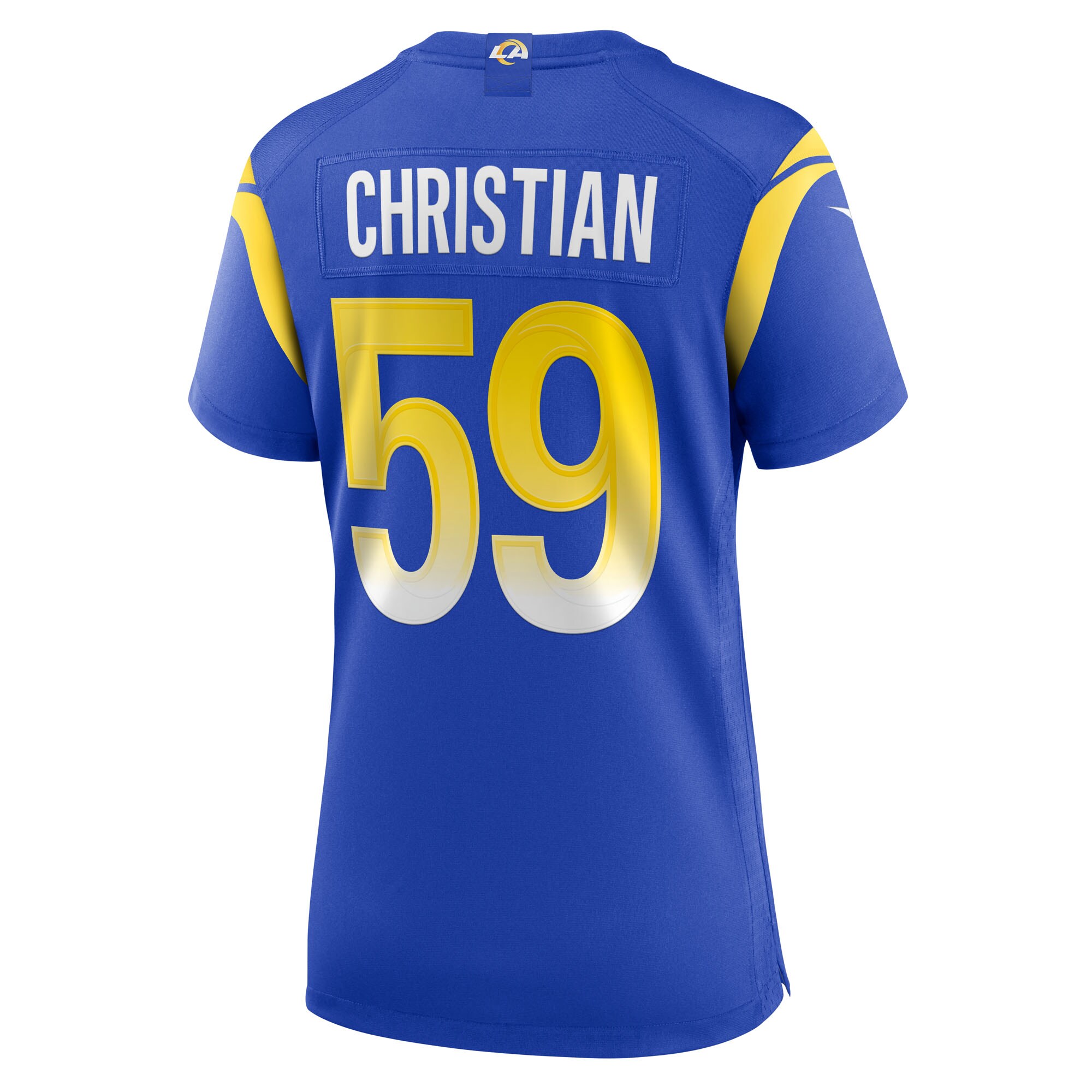 Women's Los Angeles Rams Geron Christian Royal Team Game Jersey JS9104 nicesnker - Image 3