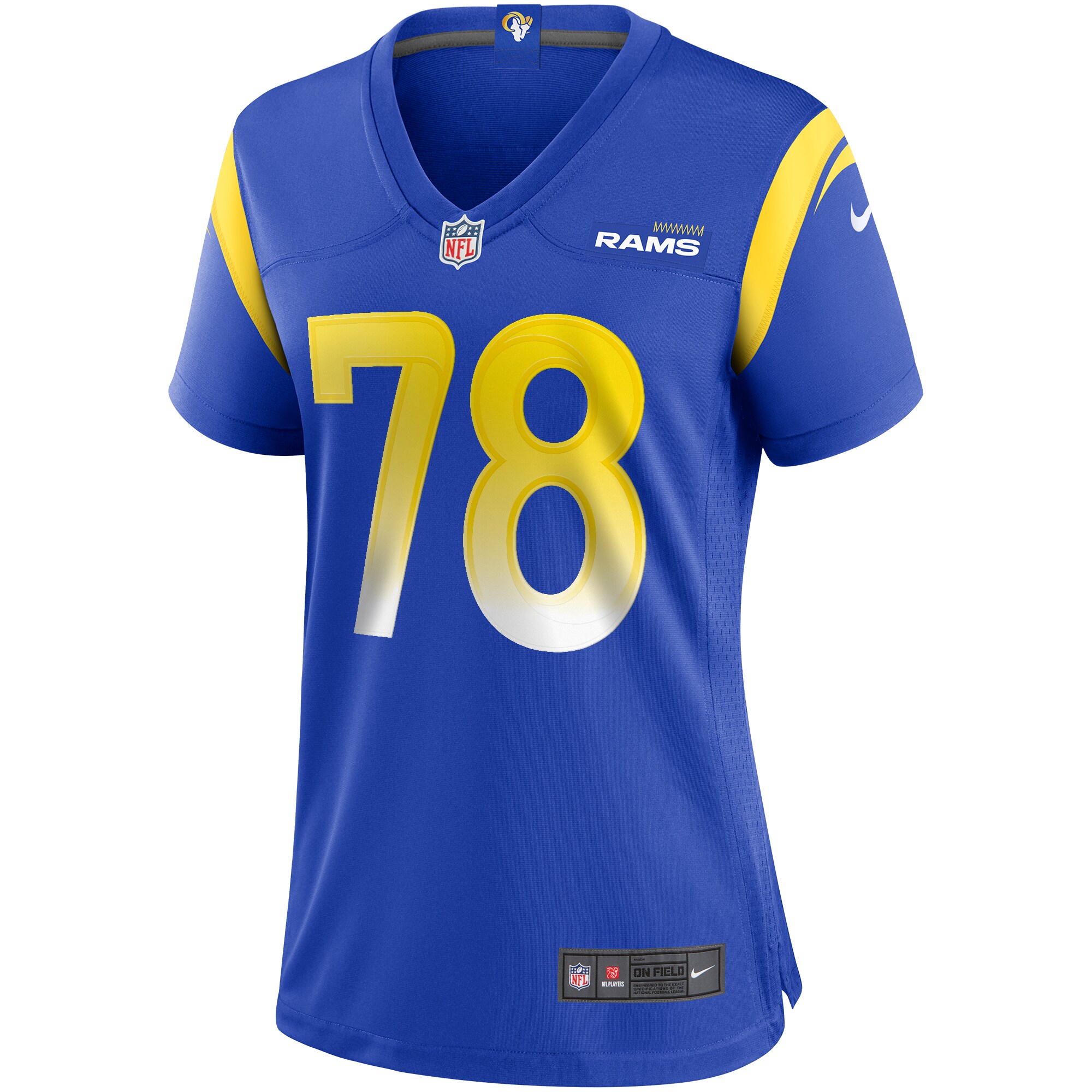 Women's Los Angeles Rams Jackie Slater Royal Game Retired Player Jersey JS3211 nicesnker - Image 2