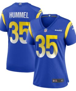 Women's Los Angeles Rams Jake Hummel Royal Game Player Jersey JS4599 nicesnker