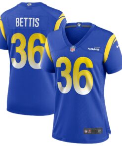 Women's Los Angeles Rams Jerome Bettis Royal Game Retired Player Jersey JS5361 nicesnker