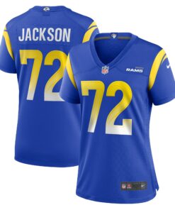 Women's Los Angeles Rams Jonah Jackson Royal Team Game Jersey JS4488 nicesnker