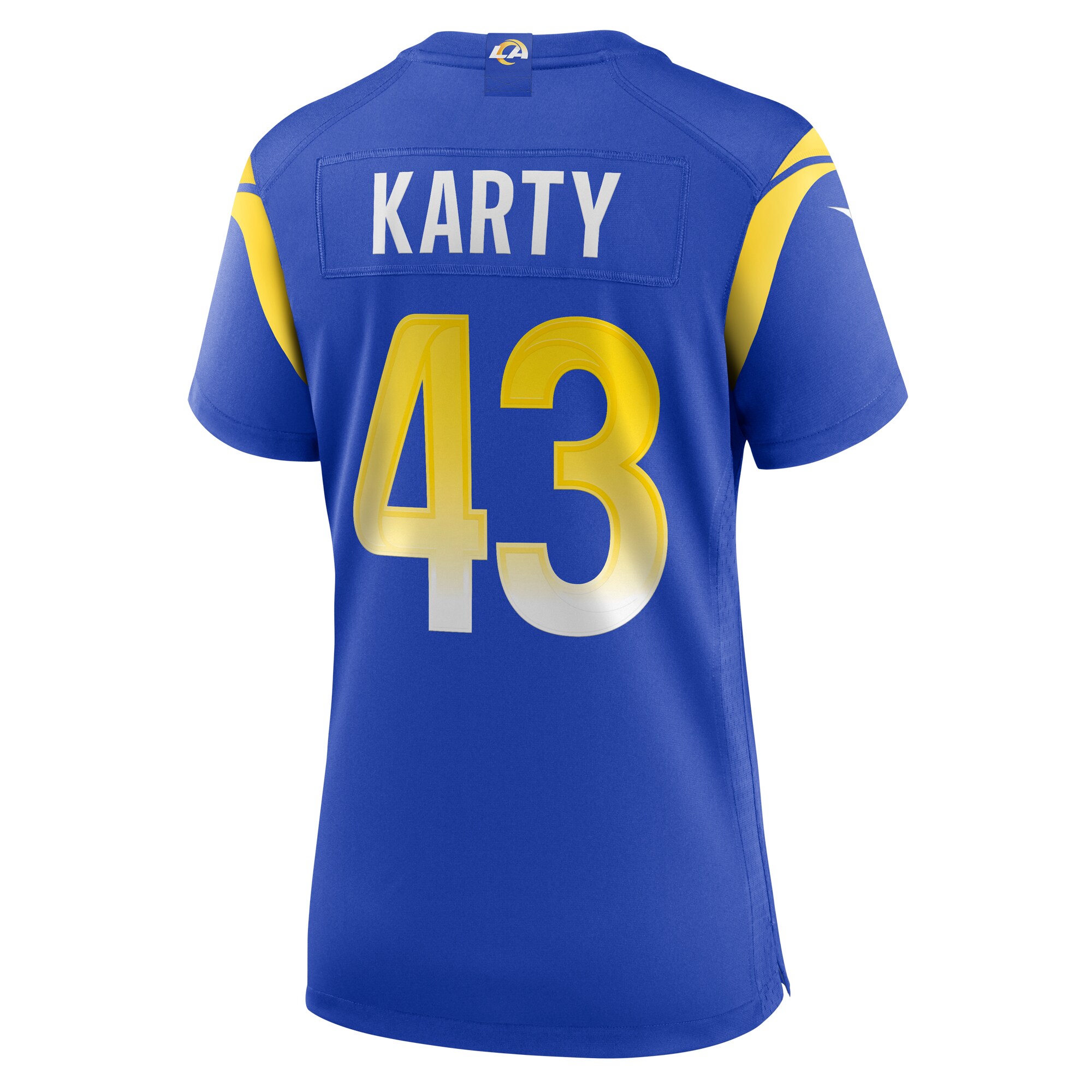 Women's Los Angeles Rams Joshua Karty Royal Game Jersey JS9793 nicesnker - Image 3
