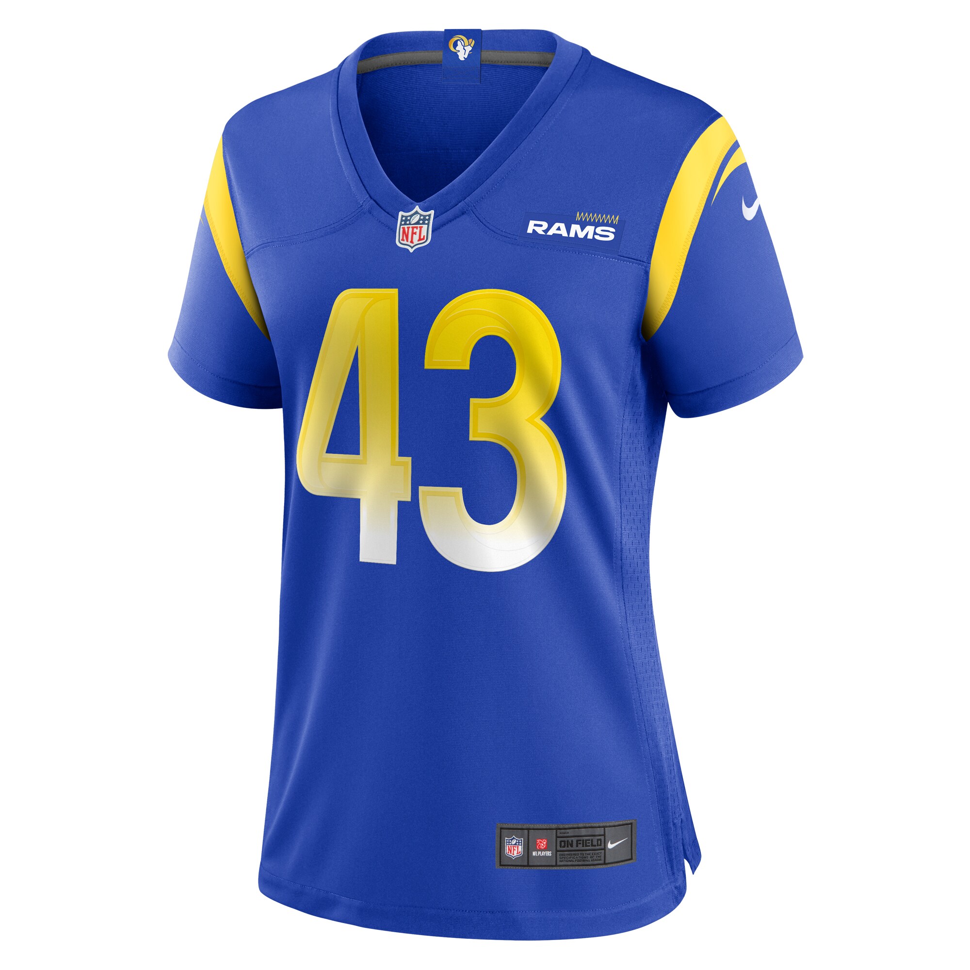 Women's Los Angeles Rams Joshua Karty Royal Game Jersey JS9793 nicesnker - Image 2