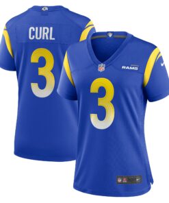 Women's Los Angeles Rams Kamren Curl Royal Team Game Jersey JS2217 nicesnker