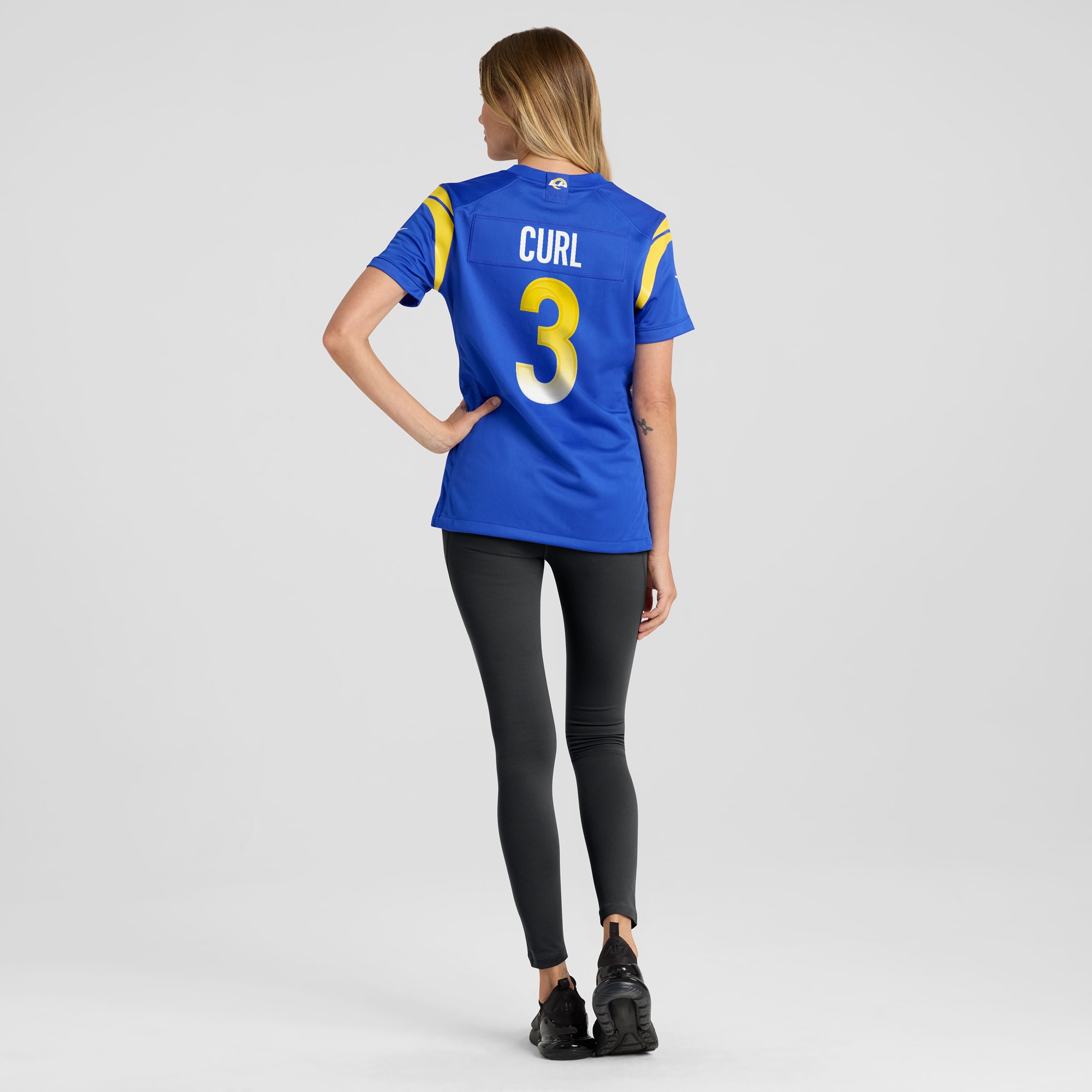 Women's Los Angeles Rams Kamren Curl Royal Team Game Jersey JS2217 nicesnker - Image 5