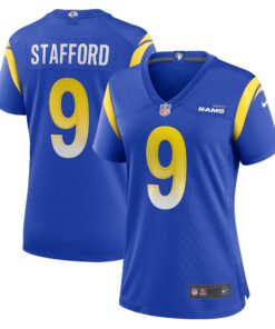 Women's Los Angeles Rams Matthew Stafford Royal Player Jersey JS9095 nicesnker
