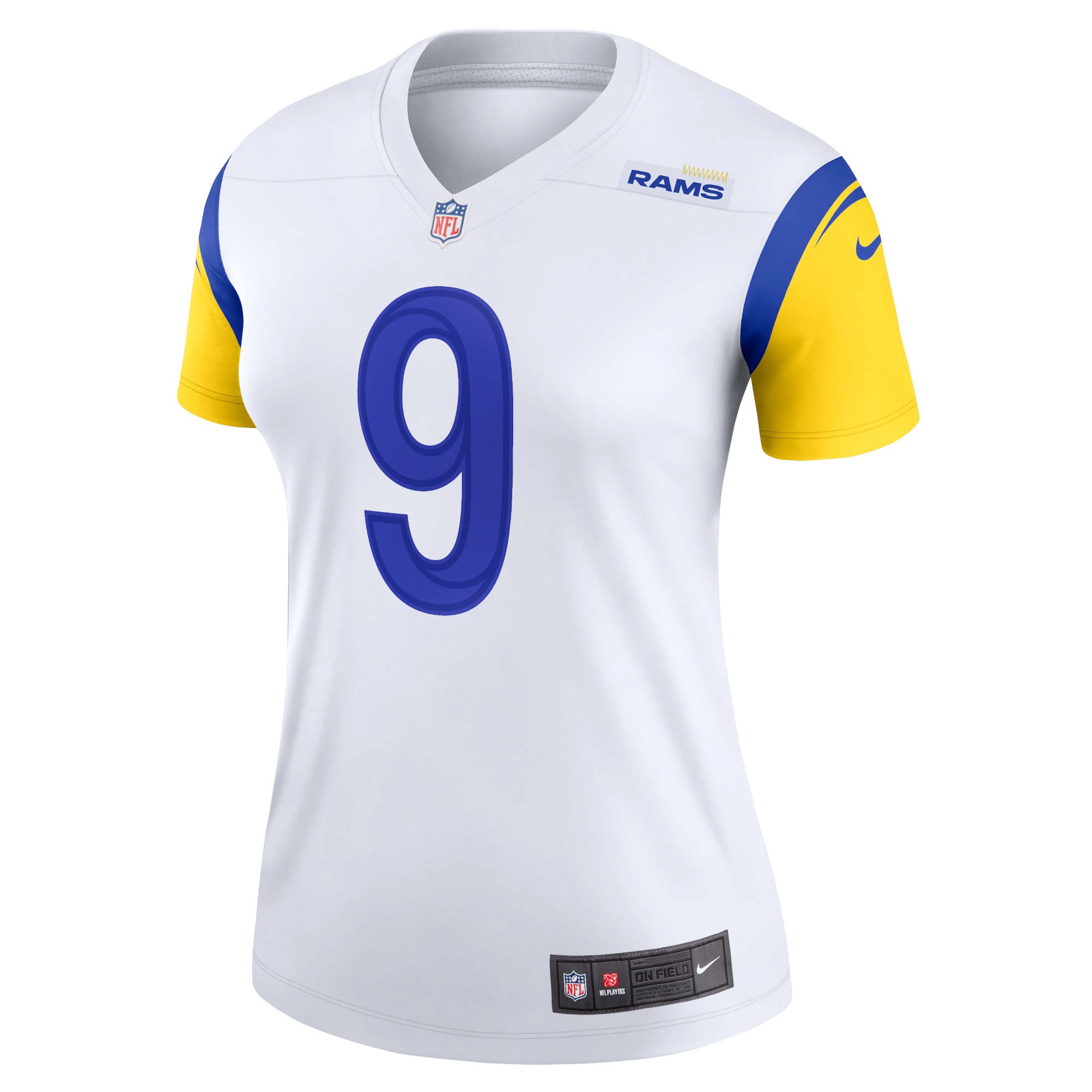 Women's Los Angeles Rams Matthew Stafford White Alternate Legend Player Performance Top JS2713 nicesnker - Image 2