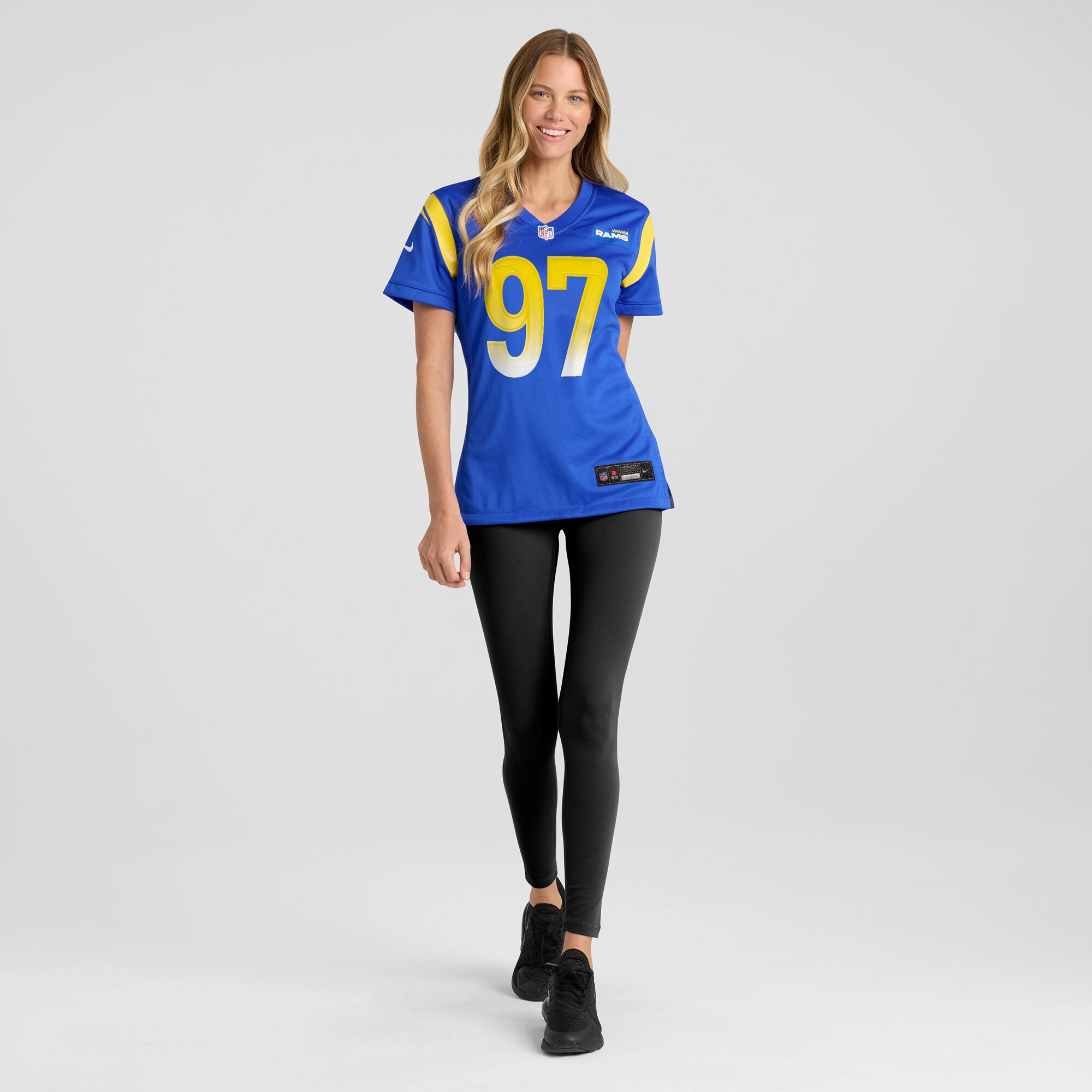 Women's Los Angeles Rams Michael Hoecht Royal Game Player Jersey JS4316 nicesnker - Image 4