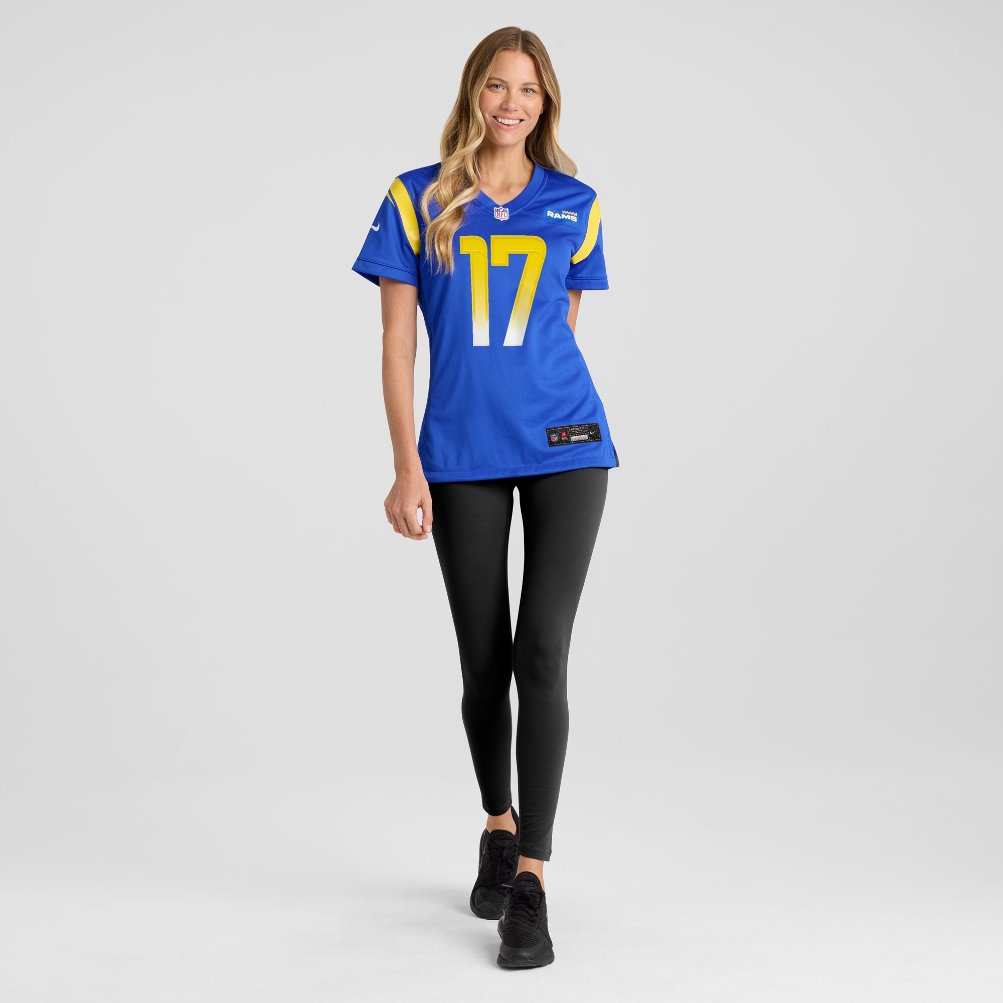 Women's Los Angeles Rams Puka Nacua Royal Home Game Jersey JS5973 nicesnker - Image 4