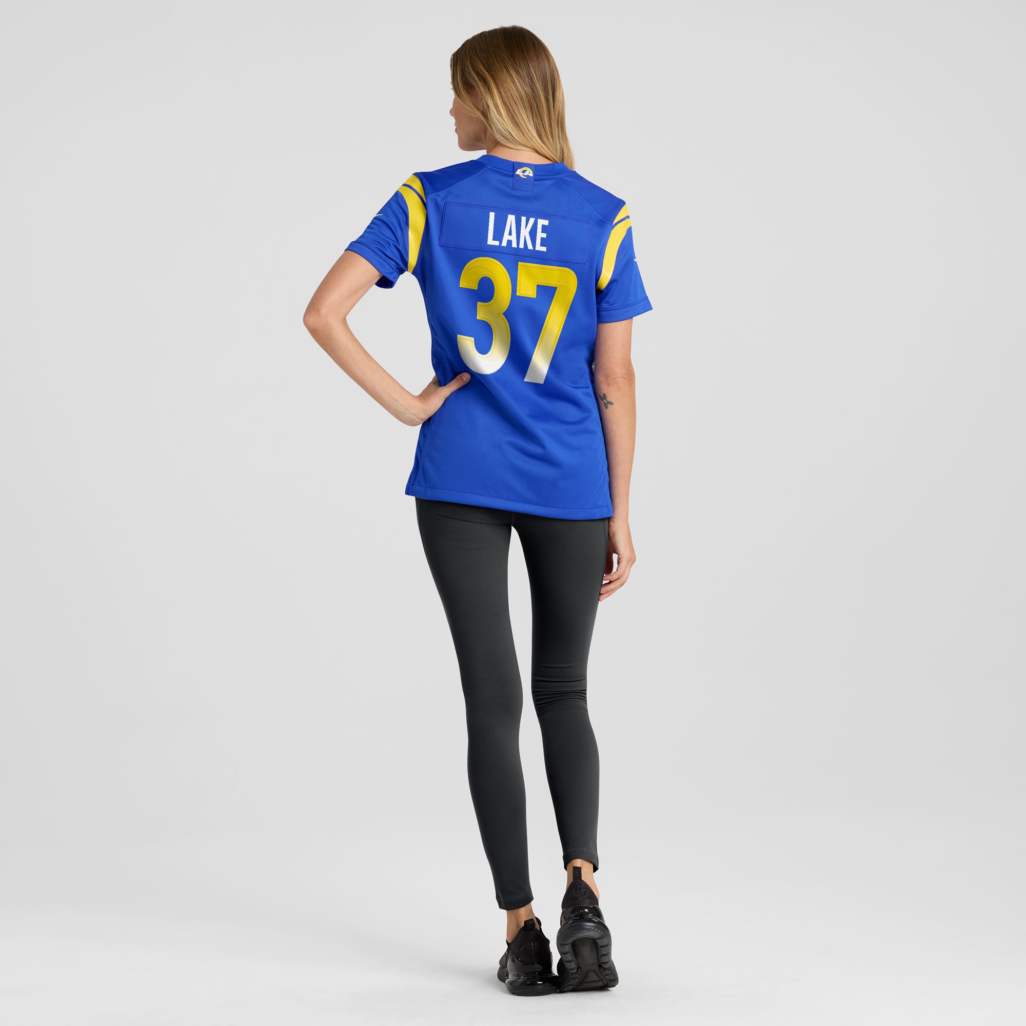 Women's Los Angeles Rams Quentin Lake Royal Game Player Jersey JS3500 nicesnker - Image 5