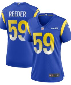 Women's Los Angeles Rams Troy Reeder Royal Team Game Jersey JS5923 nicesnker