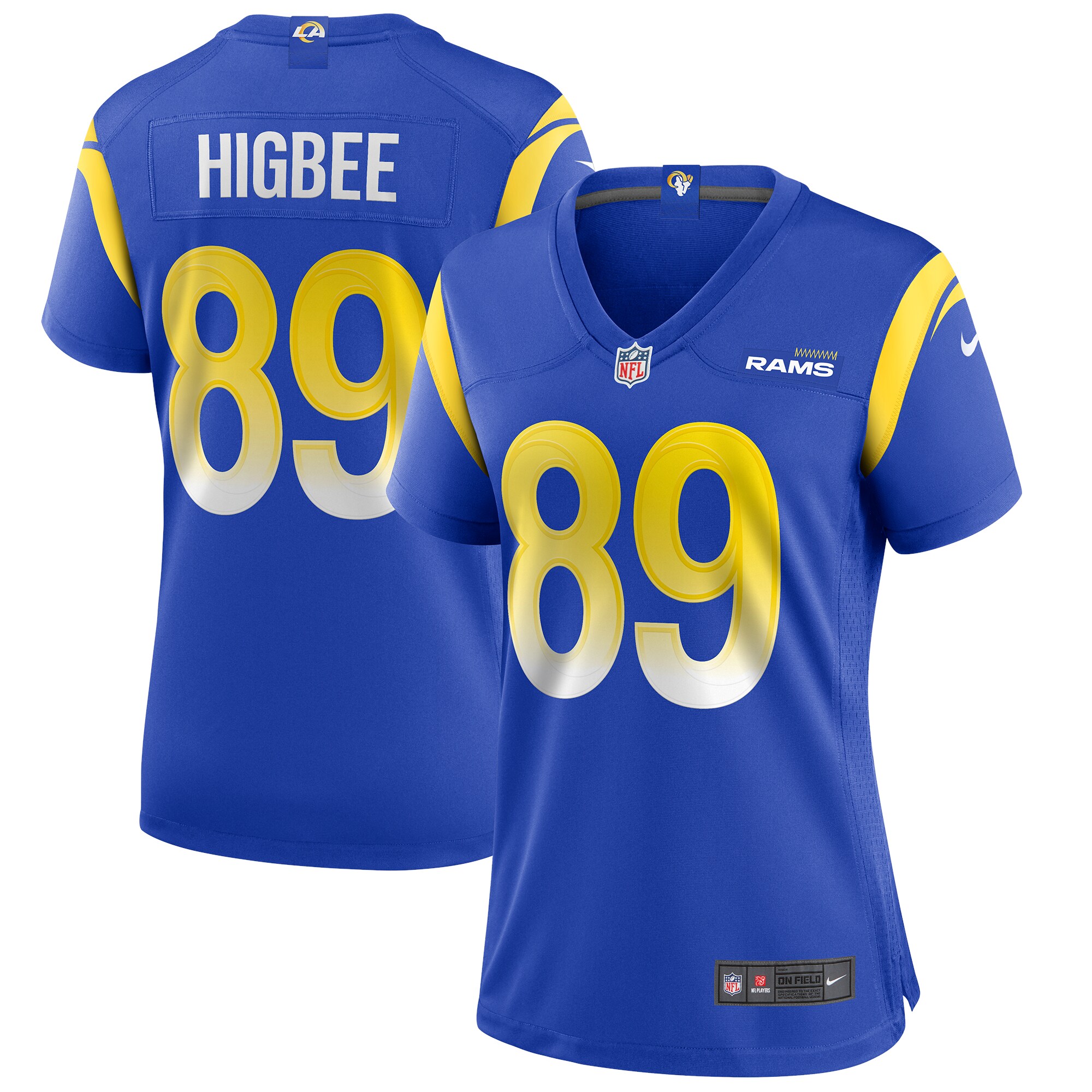 Women's Los Angeles Rams Tyler Higbee Royal Game Player Jersey JS6085 nicesnker