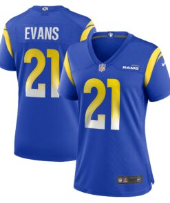 Women's Los Angeles Rams Zach Evans Royal Home Game Jersey JS2898 nicesnker