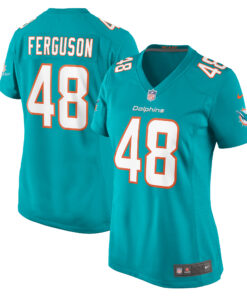 Women's Miami Dolphins Blake Ferguson Aqua Game Jersey JS6631 nicesnker