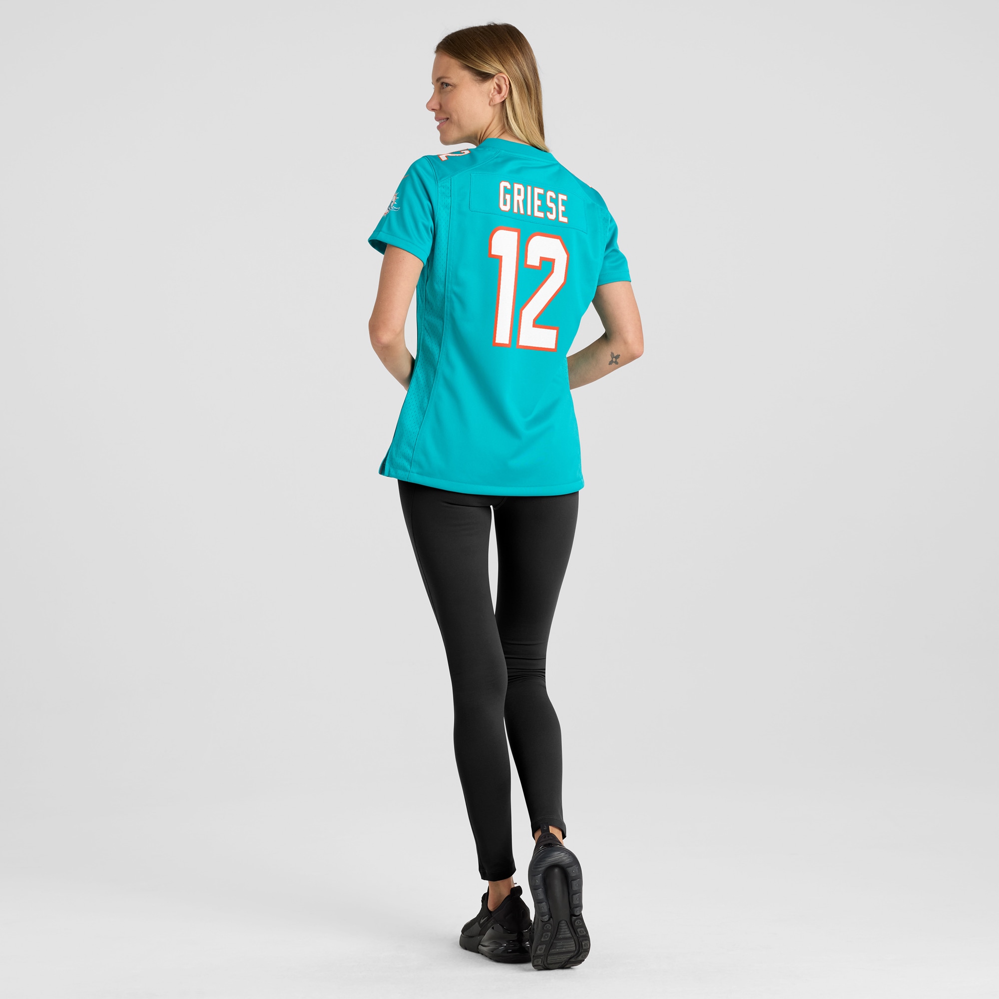 Women's Miami Dolphins Bob Griese Aqua Game Retired Player Jersey JS7350 nicesnker - Image 5