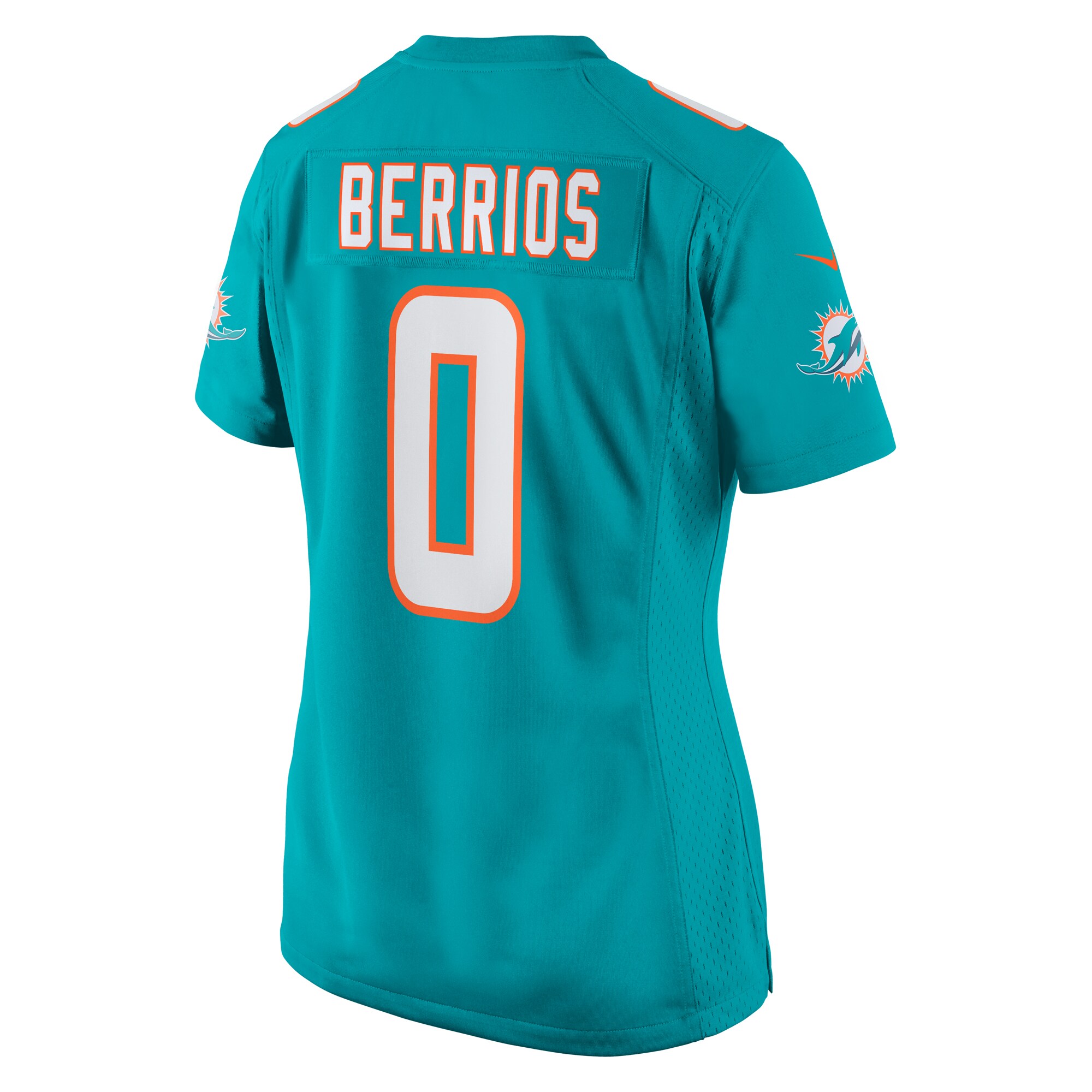Women's Miami Dolphins Braxton Berrios Aqua Game Jersey JS6036 nicesnker - Image 3