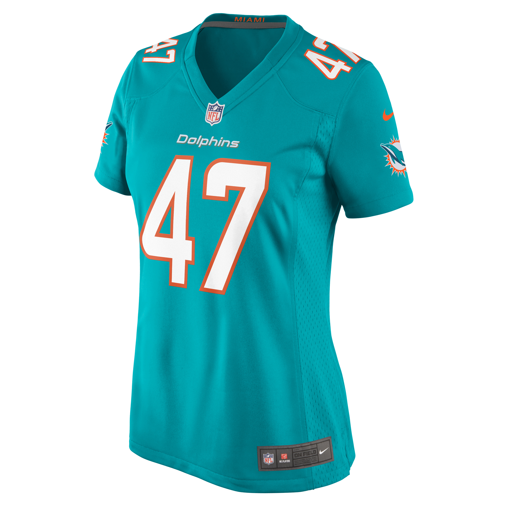 Women's Miami Dolphins Cam Brown Aqua Game Jersey JS8507 nicesnker - Image 2