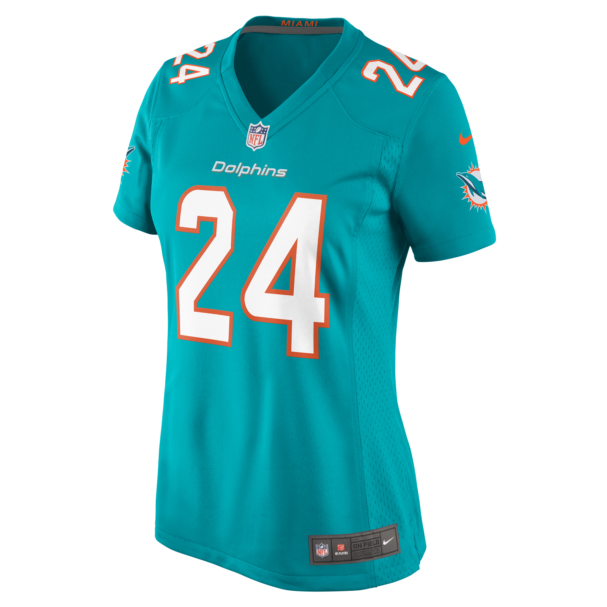 Women's Miami Dolphins Cam Smith Aqua Game Jersey JS3084 nicesnker - Image 2