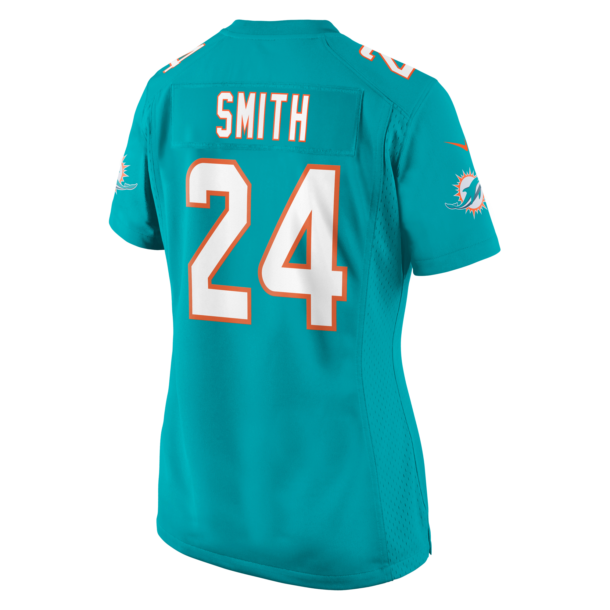 Women's Miami Dolphins Cam Smith Aqua Game Jersey JS3084 nicesnker - Image 3