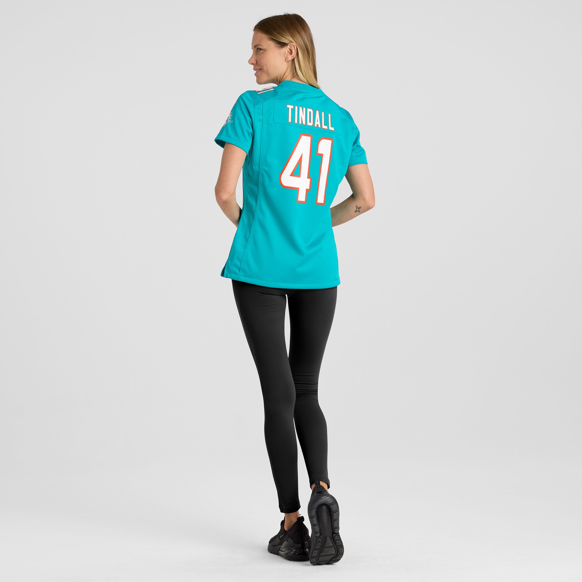 Women's Miami Dolphins Channing Tindall Aqua Game Player Jersey JS5969 nicesnker - Image 5