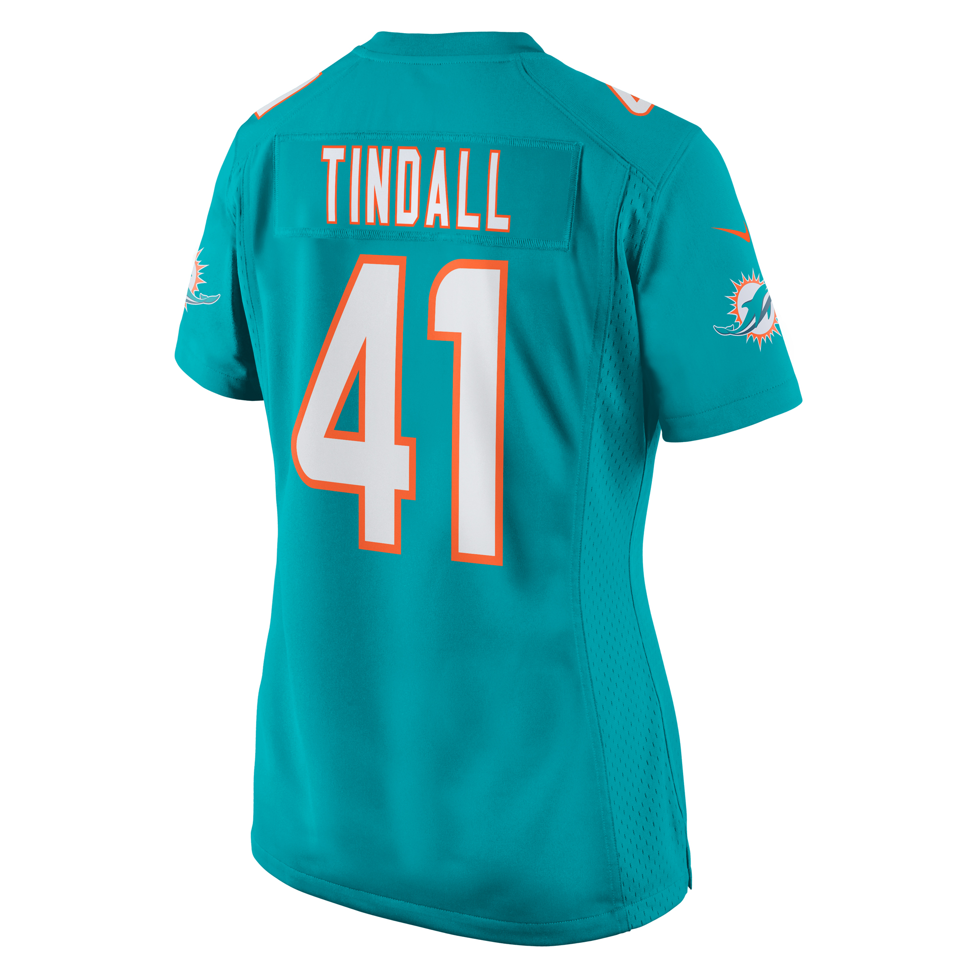 Women's Miami Dolphins Channing Tindall Aqua Game Player Jersey JS5969 nicesnker - Image 3