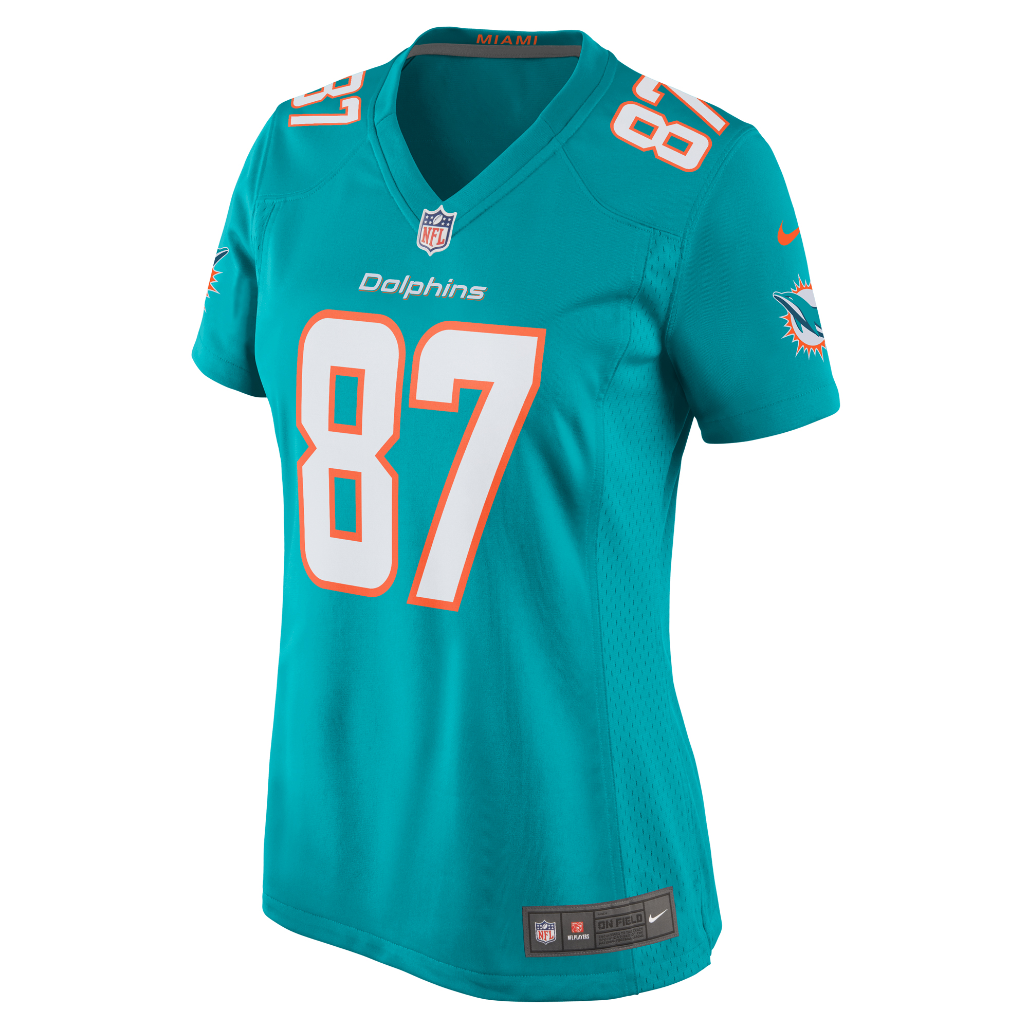 Women's Miami Dolphins DaeSean Hamilton Aqua Home Game Player Jersey JS5150 nicesnker - Image 2