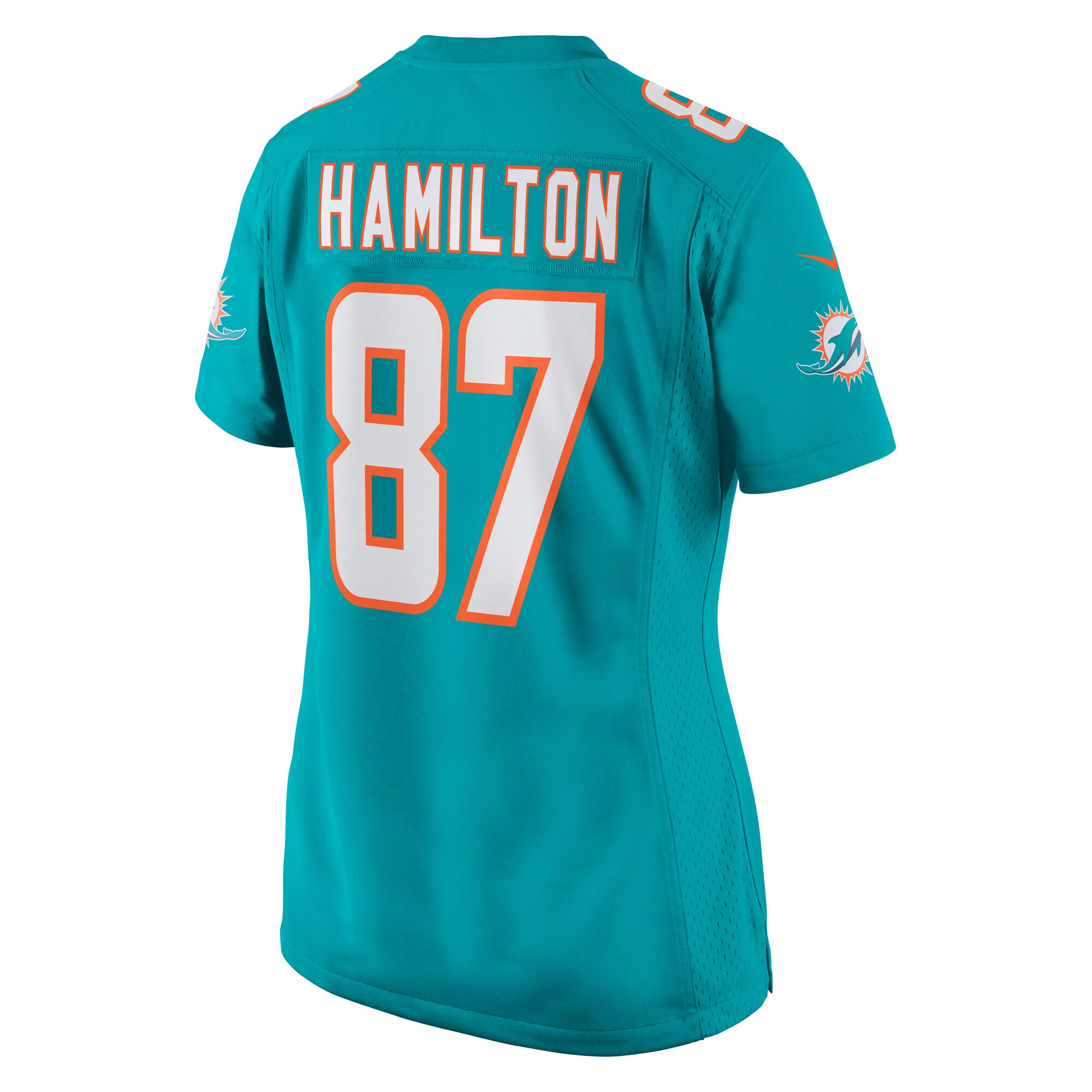 Women's Miami Dolphins DaeSean Hamilton Aqua Home Game Player Jersey JS5150 nicesnker - Image 3