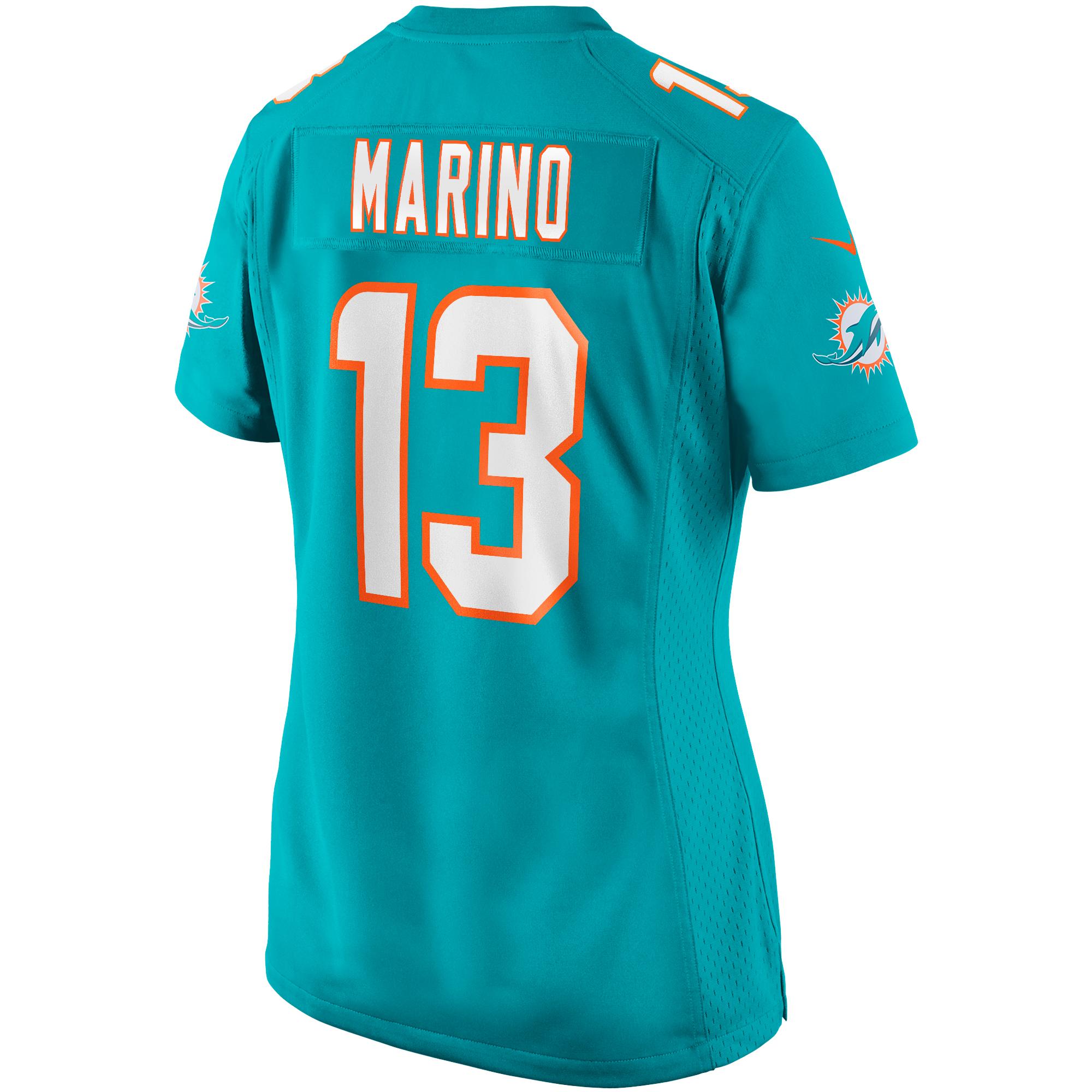 Women's Miami Dolphins Dan Marino Aqua Game Retired Player Jersey JS2412 nicesnker - Image 3