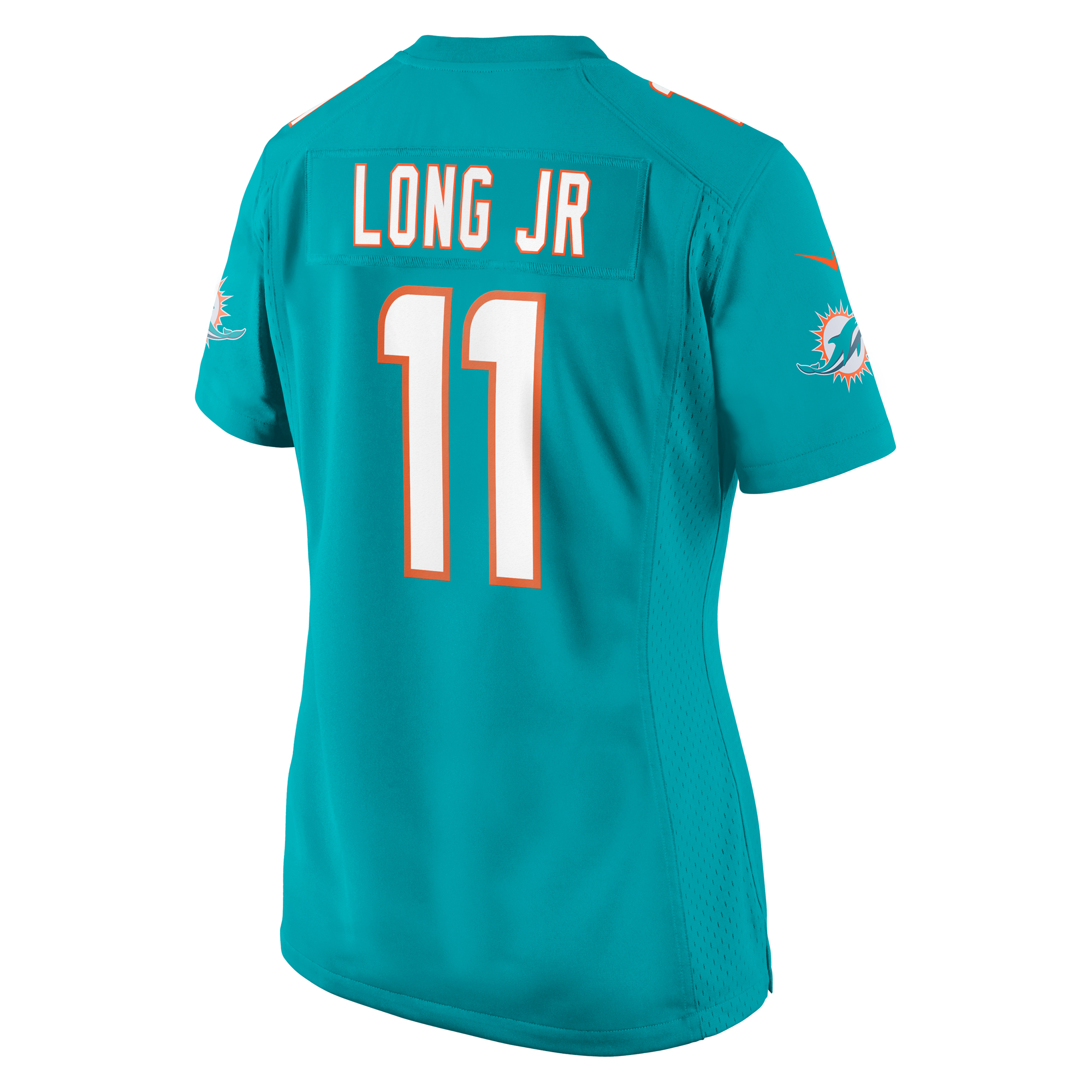 Women's Miami Dolphins David Long Jr. Aqua Game Jersey JS9134 nicesnker - Image 3