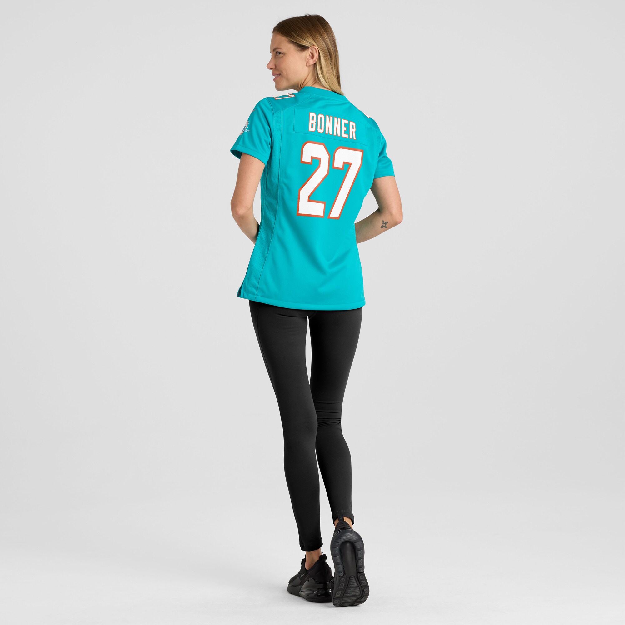 Women's Miami Dolphins Ethan Bonner Aqua Game Jersey JS3839 nicesnker - Image 5
