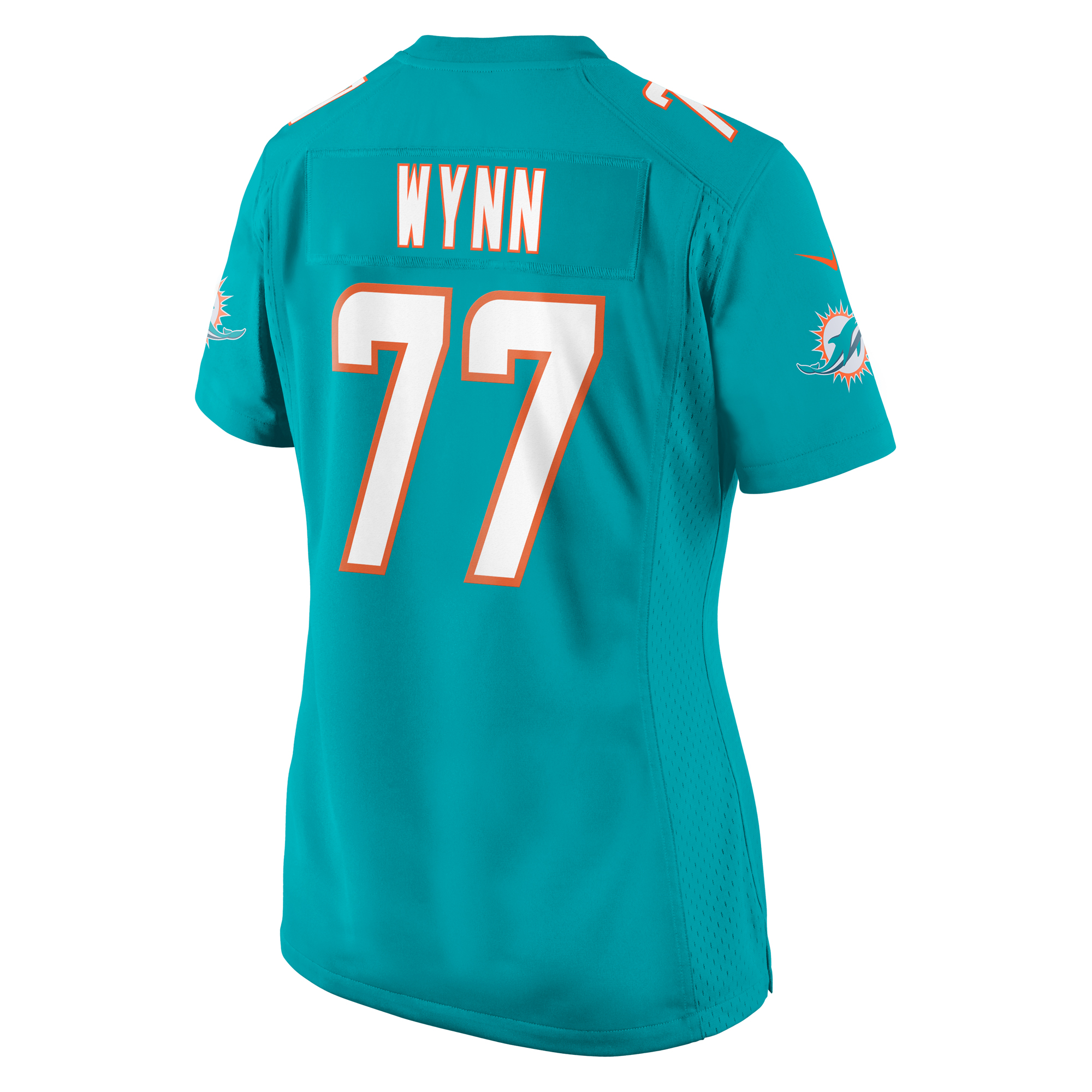 Women's Miami Dolphins Isaiah Wynn Aqua Game Jersey JS1726 nicesnker - Image 3