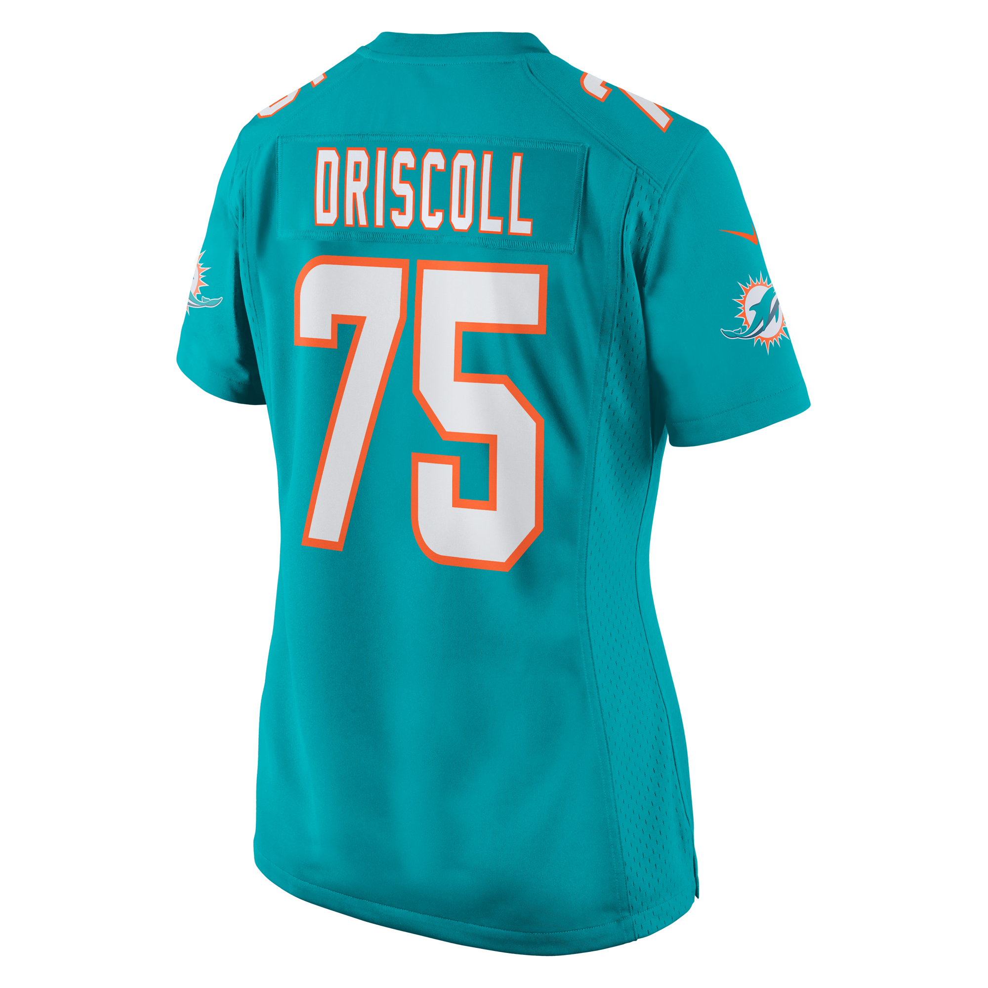Women's Miami Dolphins Jack Driscoll Aqua Team Game Jersey JS7018 nicesnker - Image 3