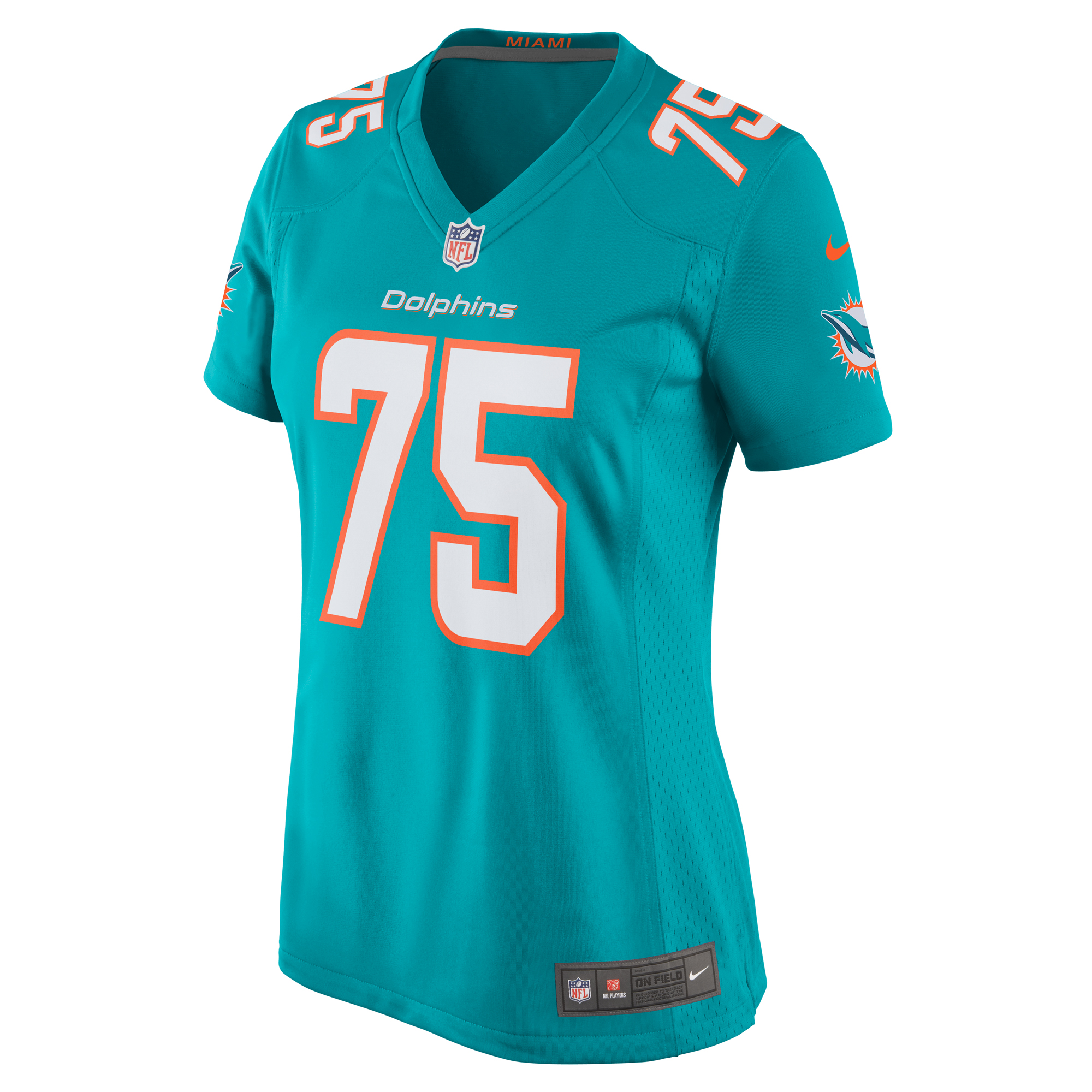 Women's Miami Dolphins Jack Driscoll Aqua Team Game Jersey JS7018 nicesnker - Image 2