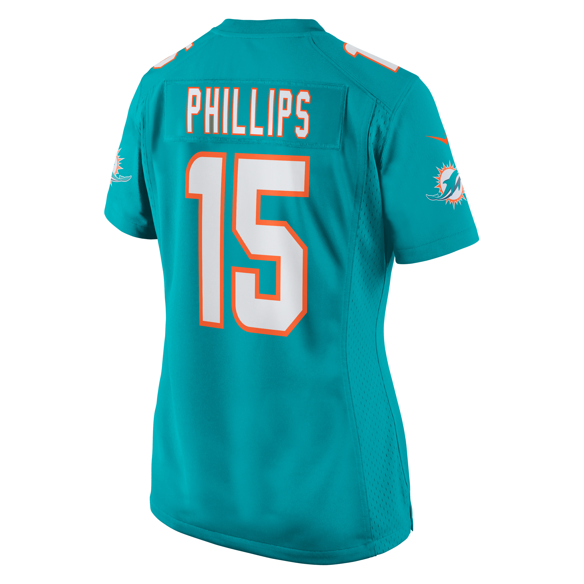 Women's Miami Dolphins Jaelan Phillips Aqua Game Player Jersey JS7317 nicesnker - Image 3
