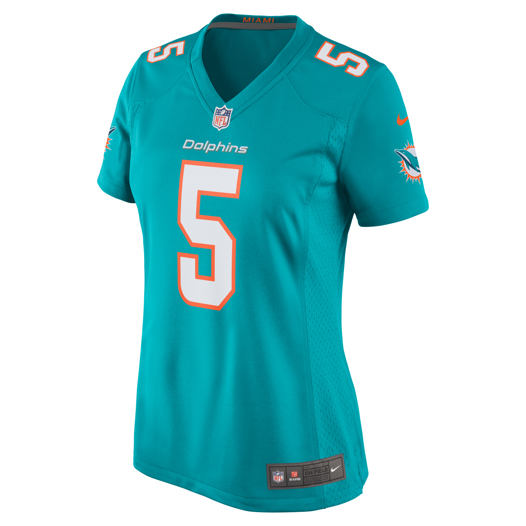 Women's Miami Dolphins Jalen Ramsey Aqua Player Jersey JS2194 nicesnker - Image 2