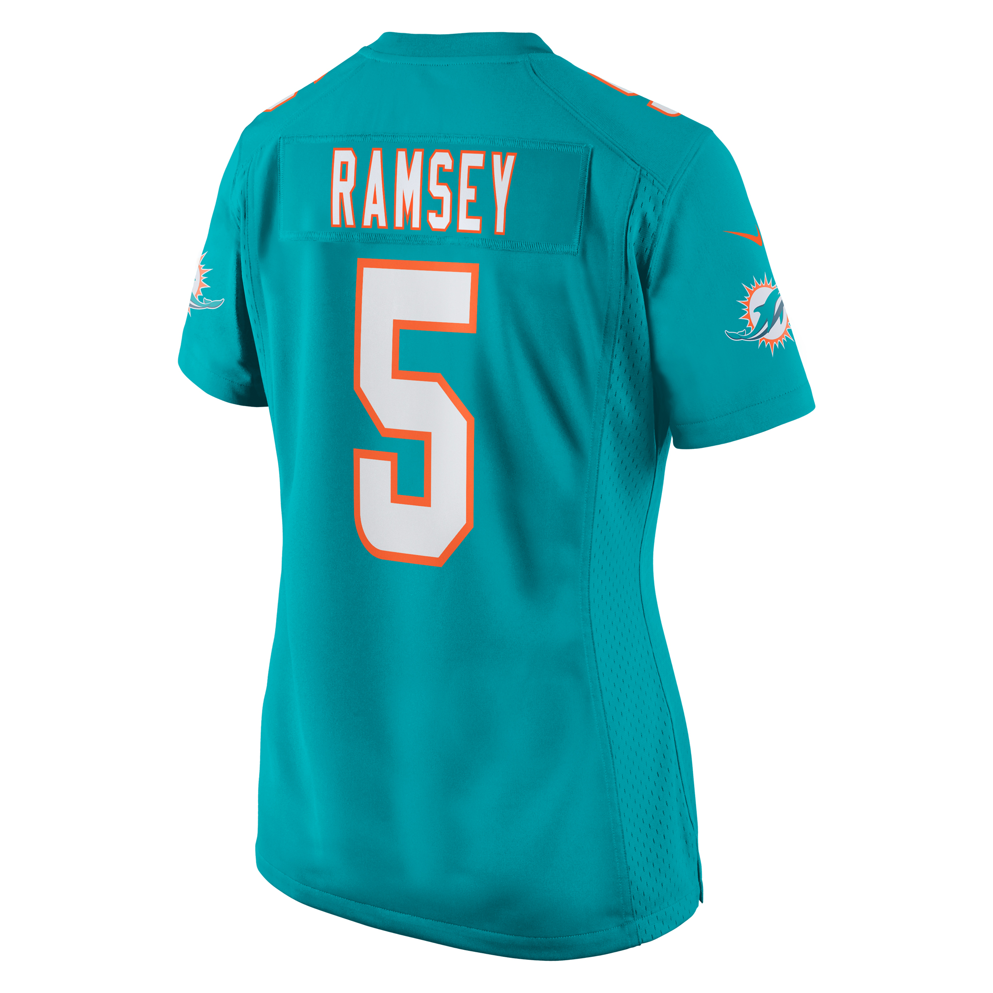 Women's Miami Dolphins Jalen Ramsey Aqua Player Jersey JS2194 nicesnker - Image 3